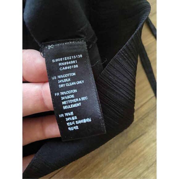 TWENTY ONE Multicolor Embroidery Black Top - Picture 4 of 9